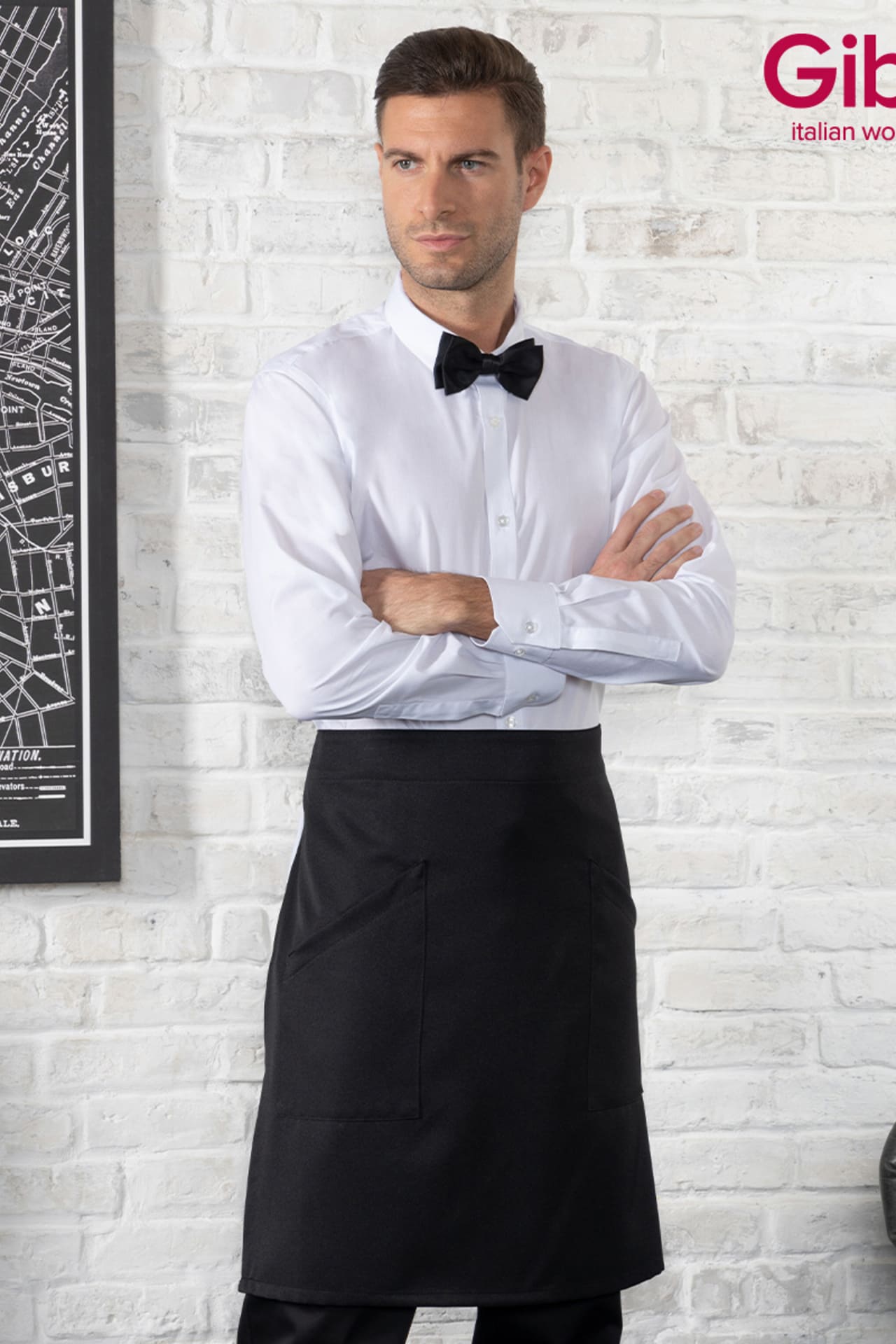 Grembiule a vita lungo no stiro Giblor's Positano - Westrose SRL - Abbigliamento da Lavoro Personalizzato