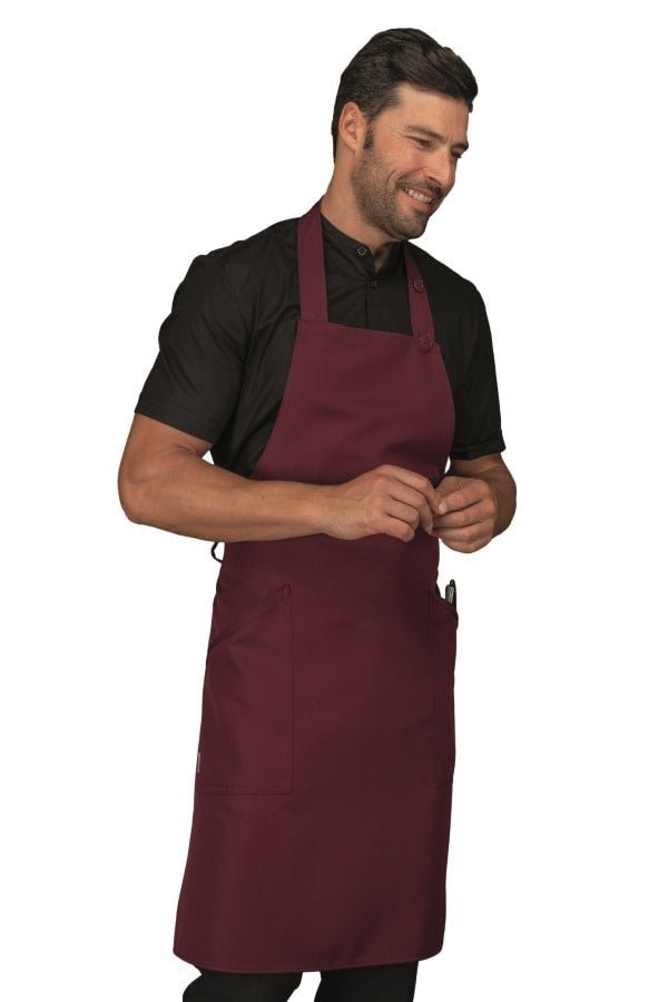 Grembiule con pettorina no stiro Isacco Champagne - Westrose SRL - Abbigliamento da Lavoro Personalizzato