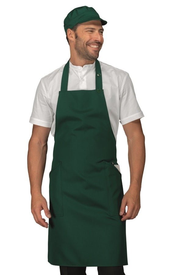 Grembiule con pettorina no stiro Isacco Champagne - Westrose SRL - Abbigliamento da Lavoro Personalizzato