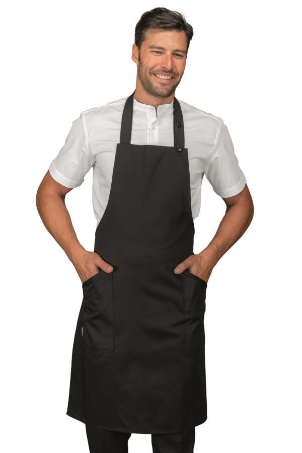 Grembiule con pettorina no stiro Isacco Champagne - Westrose SRL - Abbigliamento da Lavoro Personalizzato