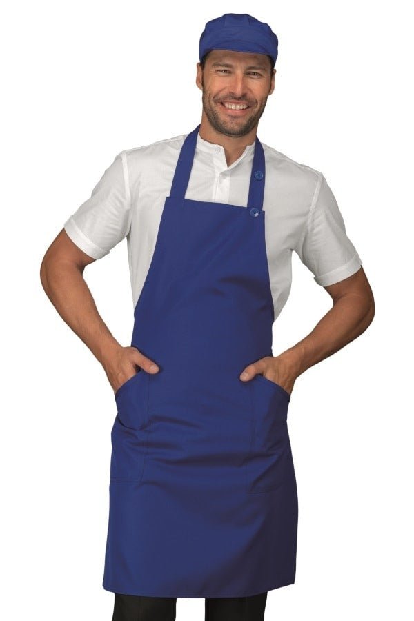 Grembiule con pettorina no stiro Isacco Champagne - Westrose SRL - Abbigliamento da Lavoro Personalizzato