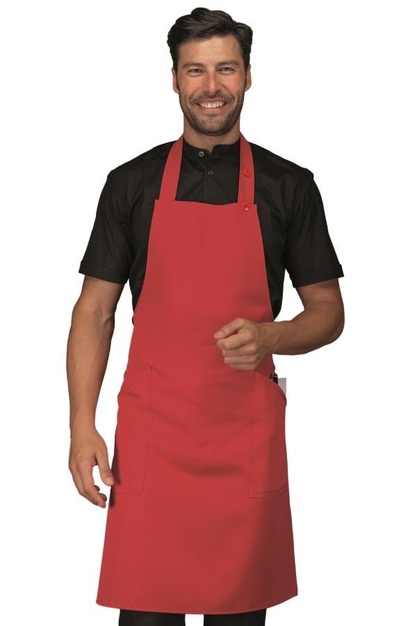 Grembiule con pettorina no stiro Isacco Champagne - Westrose SRL - Abbigliamento da Lavoro Personalizzato