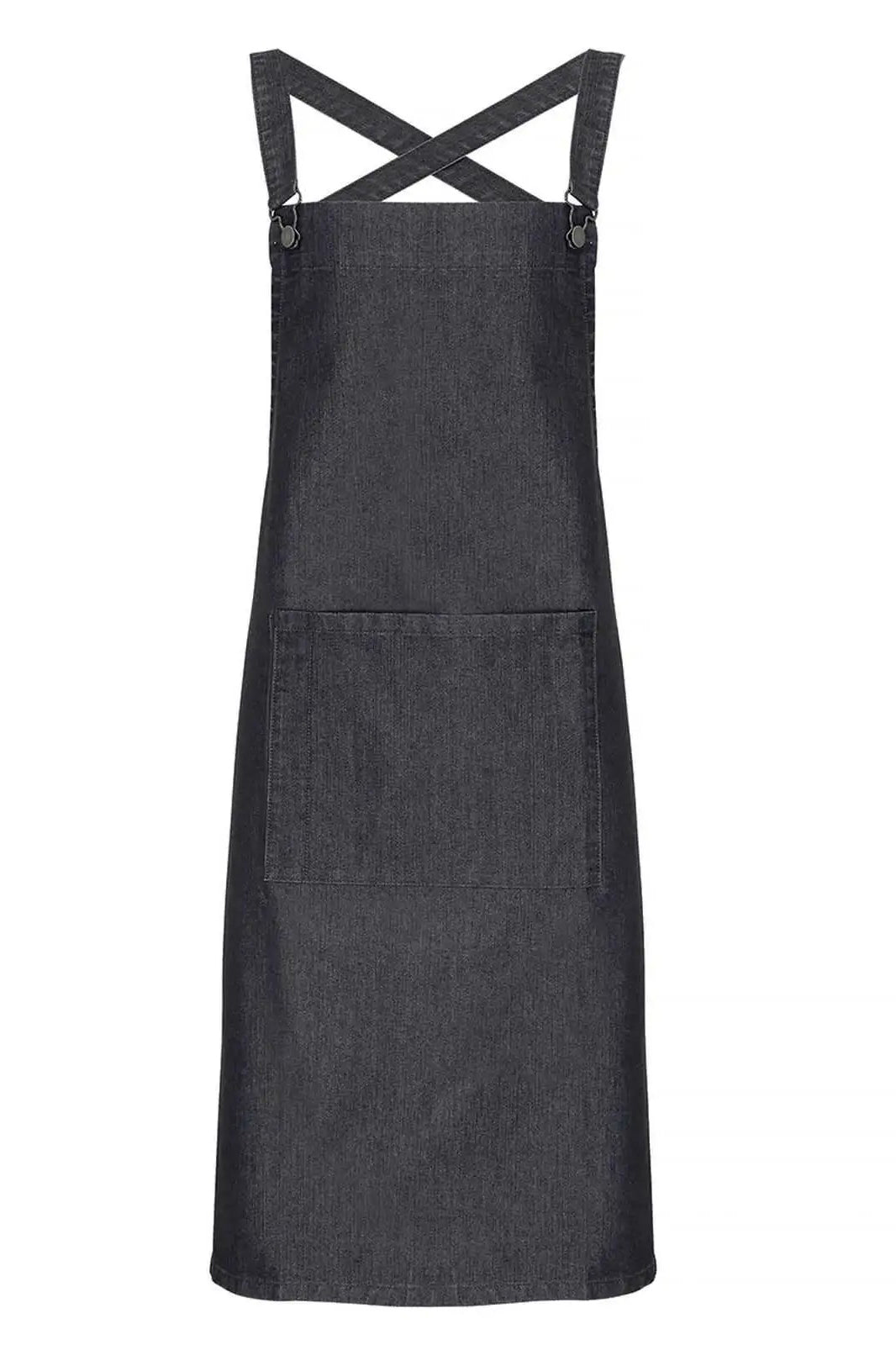 Grembiule In Cotone Con Retro Incrociato E Tasche - Taglia Forte, Unisex Per Cucina, Giardinaggio E Arte