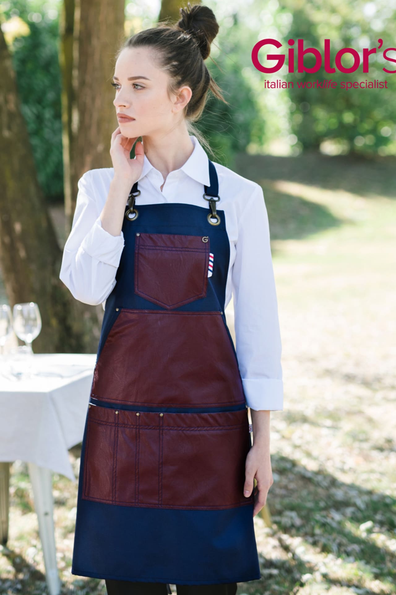 Grembiule inserti in ecopelle Giblor's Gauguin - Westrose SRL - Abbigliamento da Lavoro Personalizzato