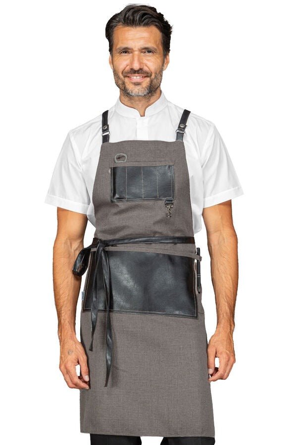 Grembiule inserti in ecopelle Isacco Bristol - Westrose SRL - Abbigliamento da Lavoro Personalizzato