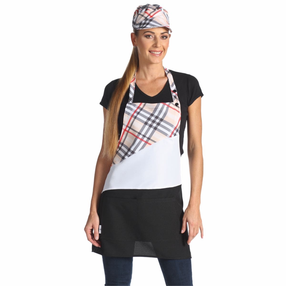 Grembiule no striro con pettorina fantasia Pepper West Rose - Westrose SRL - Abbigliamento da Lavoro Personalizzato