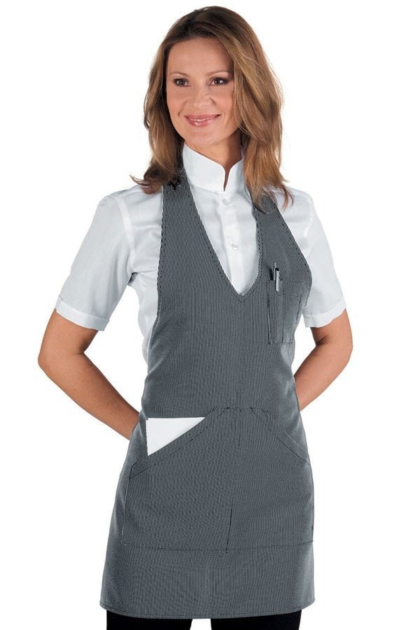Grembiule scollo V no stiro Isacco Bistrò - Westrose SRL - Abbigliamento da Lavoro Personalizzato