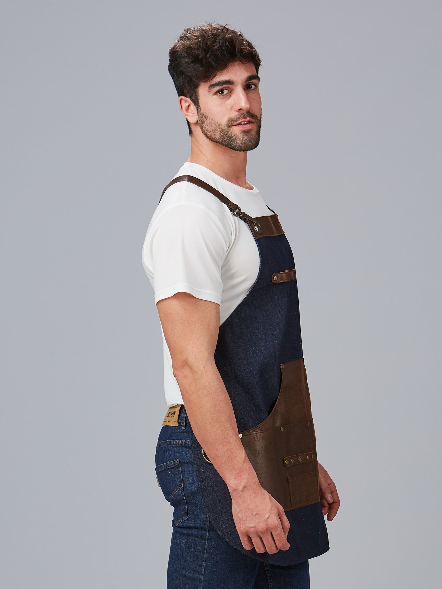 Grembiule unisex barbershop Denim Gary's 100004 - Westrose SRL - Abbigliamento da Lavoro Personalizzato