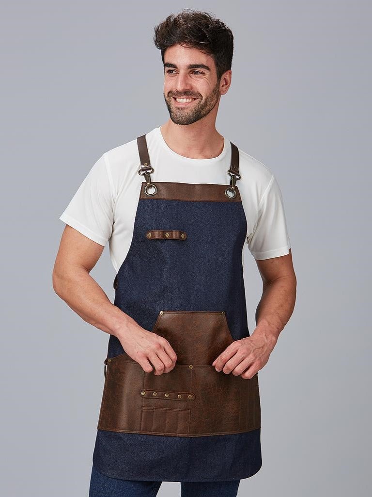 Grembiule unisex barbershop Denim Gary's 100004 - Westrose SRL - Abbigliamento da Lavoro Personalizzato