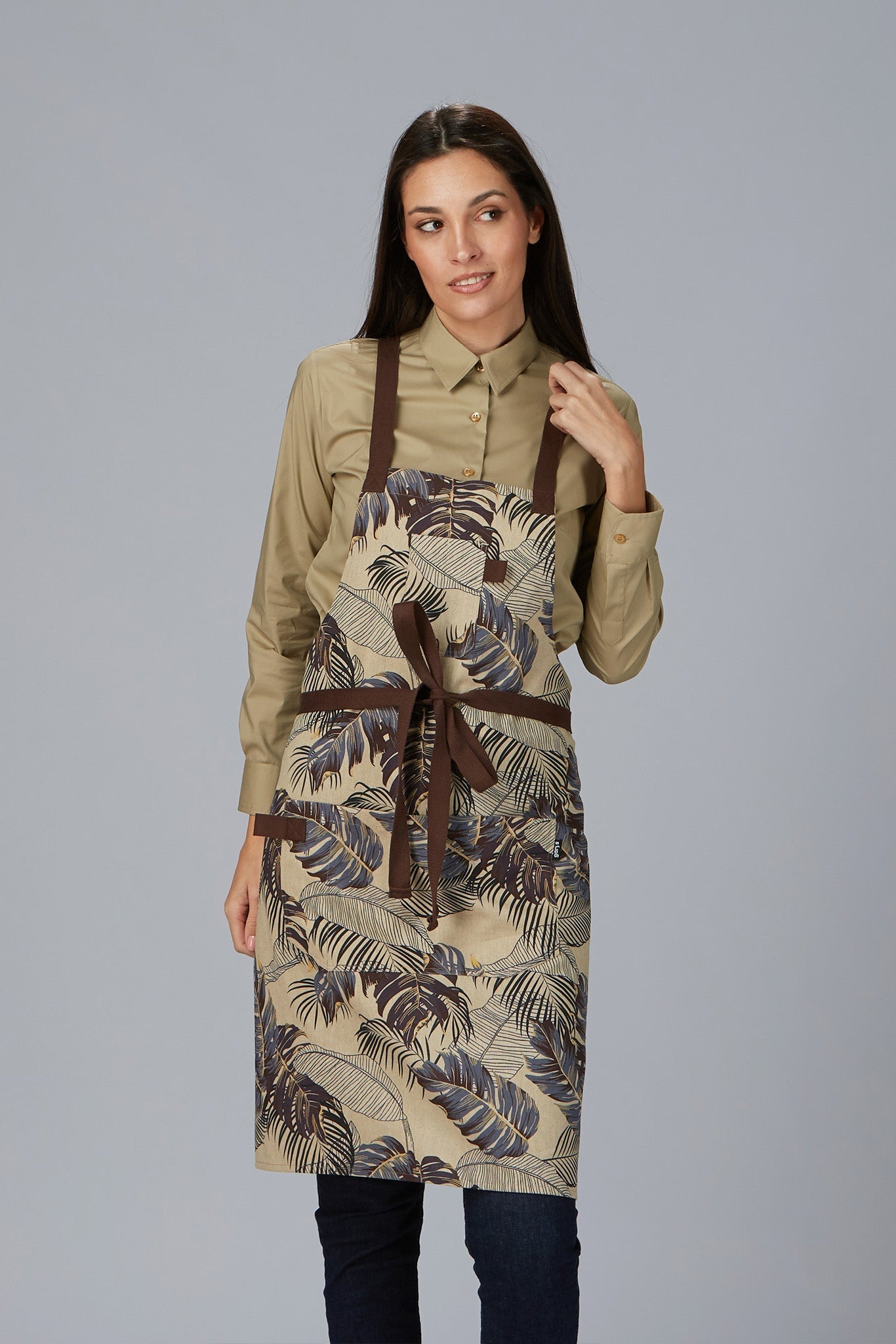 Grembiule unisex con pettorina Gar's Floreale 100035 - Westrose SRL - Abbigliamento da Lavoro Personalizzato