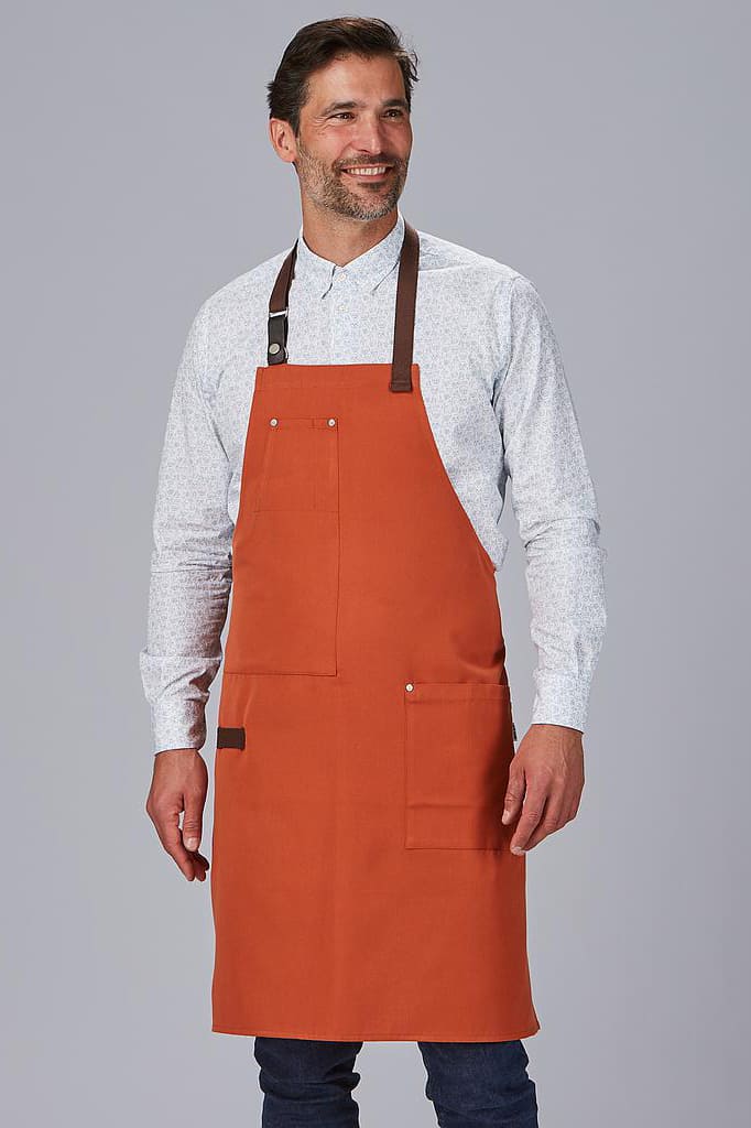 Grembiule unisex con pettorina Gary's Contrasto 100036 - Westrose SRL - Abbigliamento da Lavoro Personalizzato