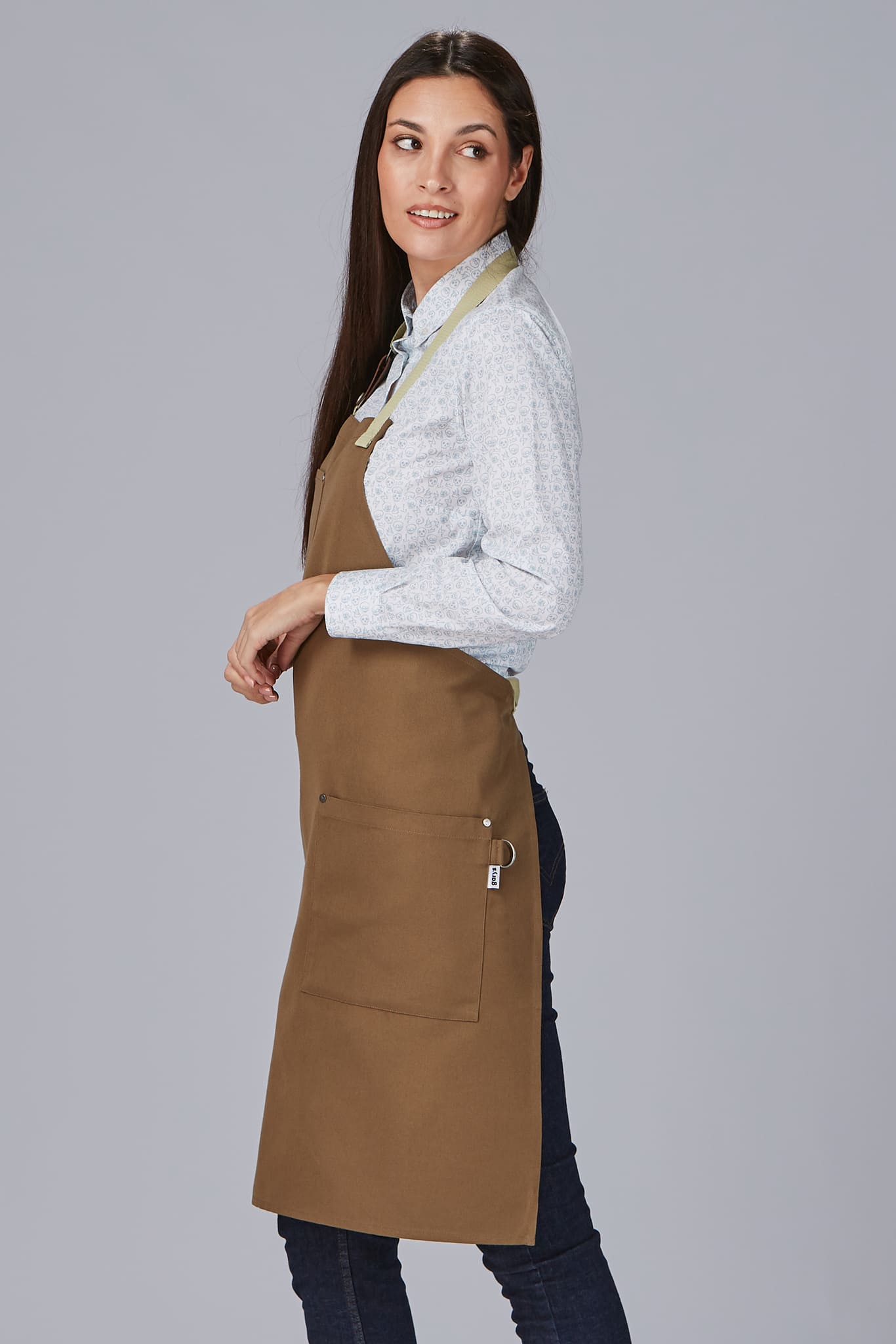 Grembiule unisex con pettorina Gary's Contrasto 100036 - Westrose SRL - Abbigliamento da Lavoro Personalizzato