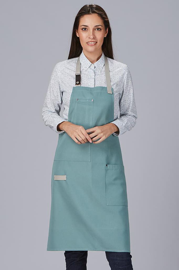 Grembiule unisex con pettorina Gary's Contrasto 100036 - Westrose SRL - Abbigliamento da Lavoro Personalizzato