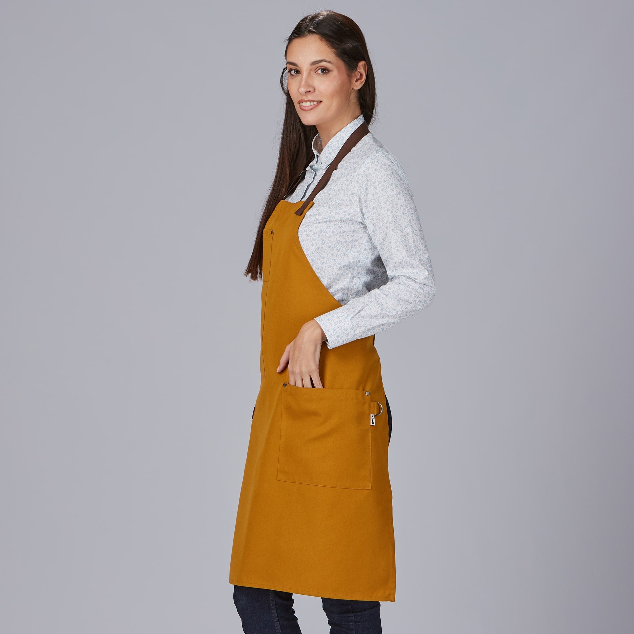 Grembiule unisex con pettorina Gary's Contrasto 100036 - Westrose SRL - Abbigliamento da Lavoro Personalizzato