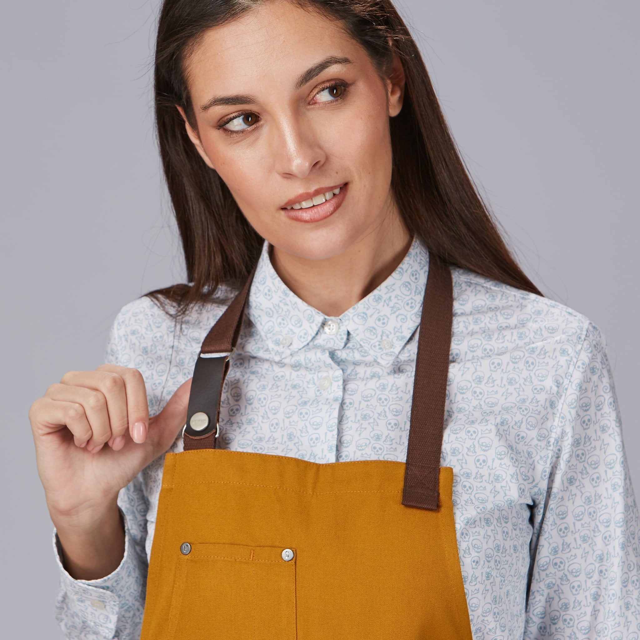 Grembiule unisex con pettorina Gary's Contrasto 100036 - Westrose SRL - Abbigliamento da Lavoro Personalizzato