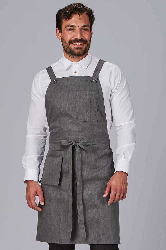 Grembiule unisex con pettorina Gary's tasca portafoglio 100046 - Westrose SRL - Abbigliamento da Lavoro Personalizzato