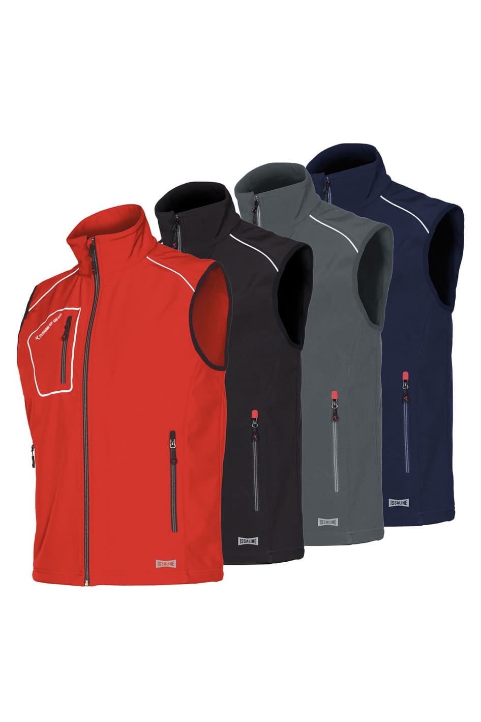 Gilet softshell interno in pile Issa Line Snappy