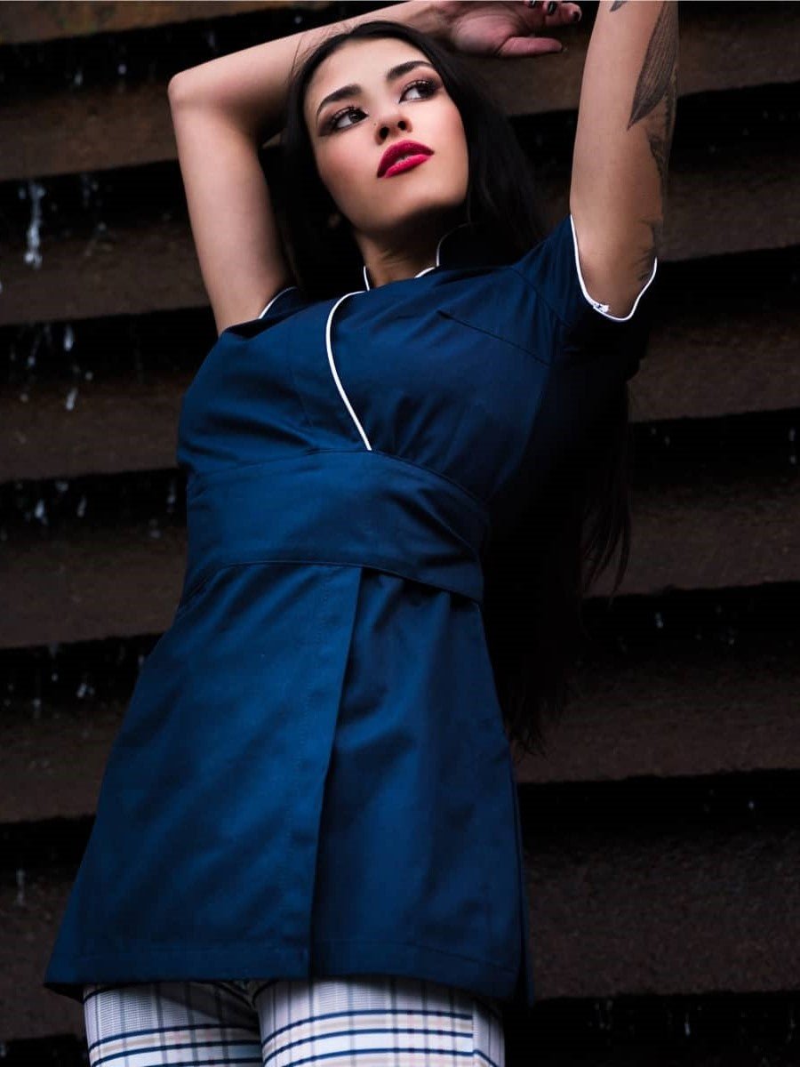 Kimono estetista cotone Jasmine - Westrose SRL - Abbigliamento da Lavoro Personalizzato