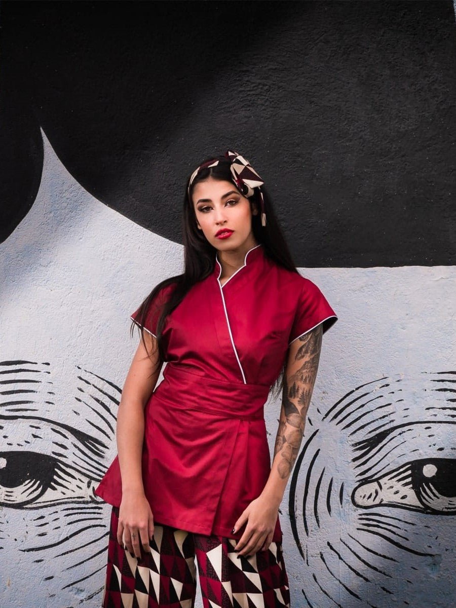 Kimono estetista cotone Jasmine - Westrose SRL - Abbigliamento da Lavoro Personalizzato