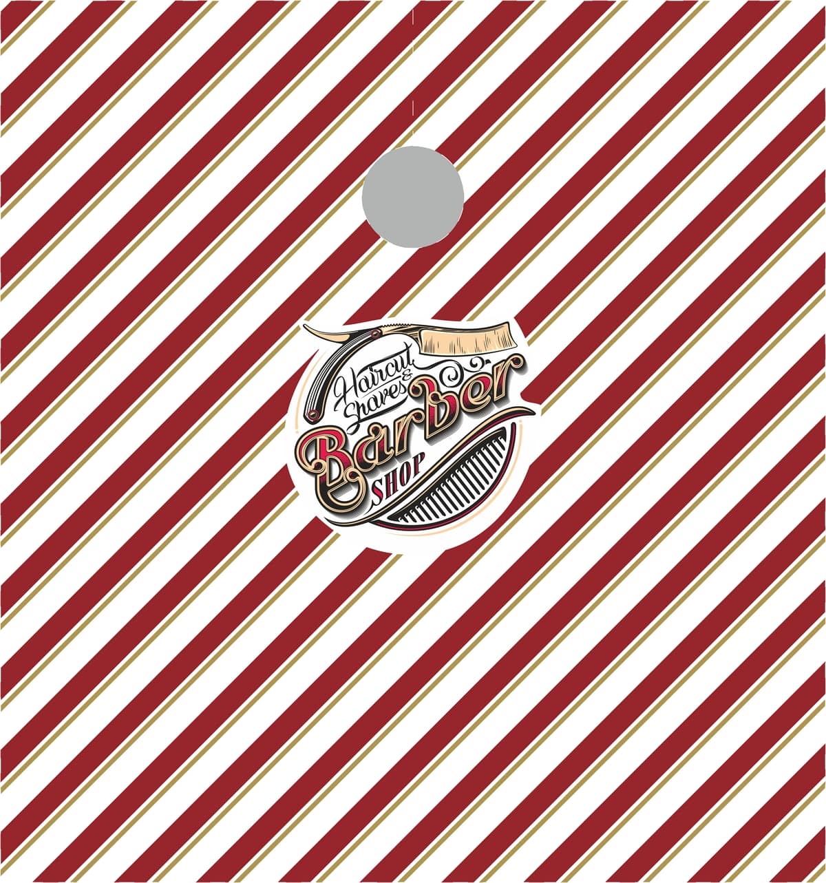 Mantella taglio antideco Stripe Barberhop - Westrose SRL - Abbigliamento da Lavoro Personalizzato