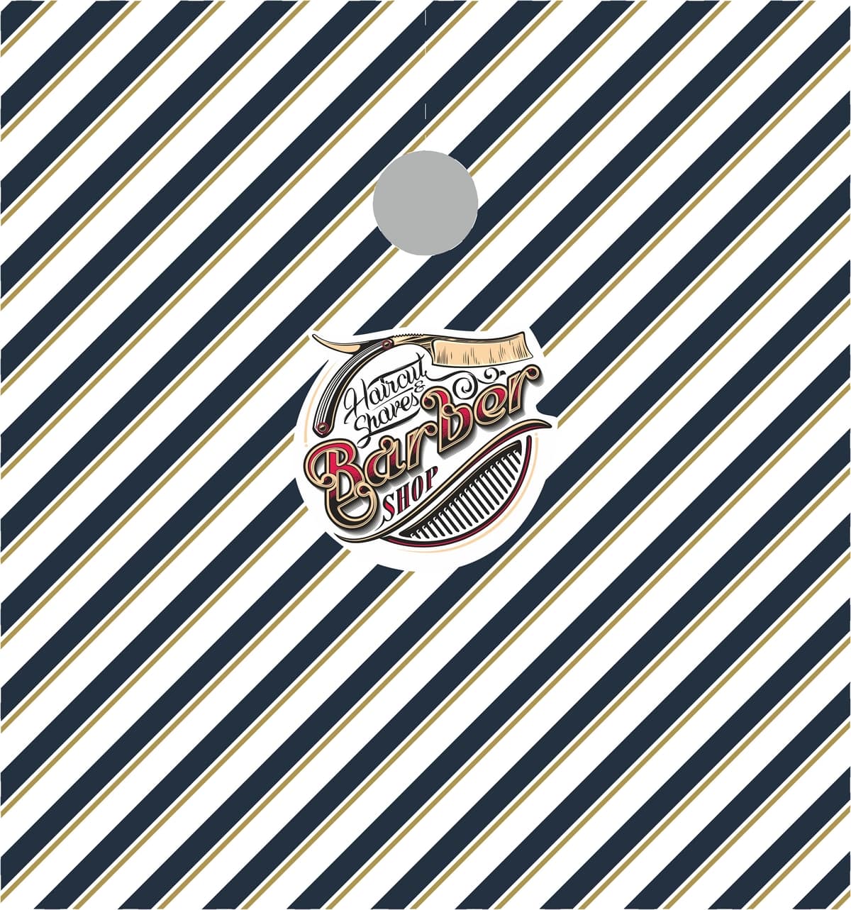 Mantella taglio antideco Stripe Barberhop - Westrose SRL - Abbigliamento da Lavoro Personalizzato