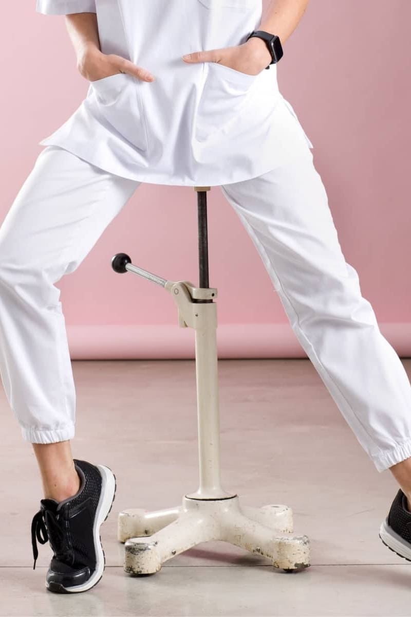 Pantalone cotone bianco Isacco Pantagiaffa - Westrose SRL - Abbigliamento da Lavoro Personalizzato