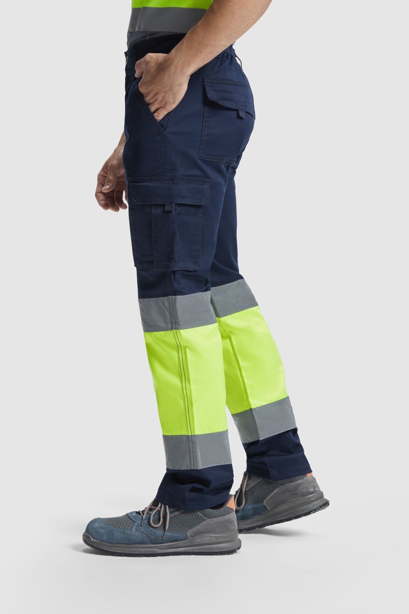 Pantalone elasticizzato alta visibilità Roly Daily Stretch HV 250 gr - Westrose SRL - Abbigliamento da Lavoro Personalizzato