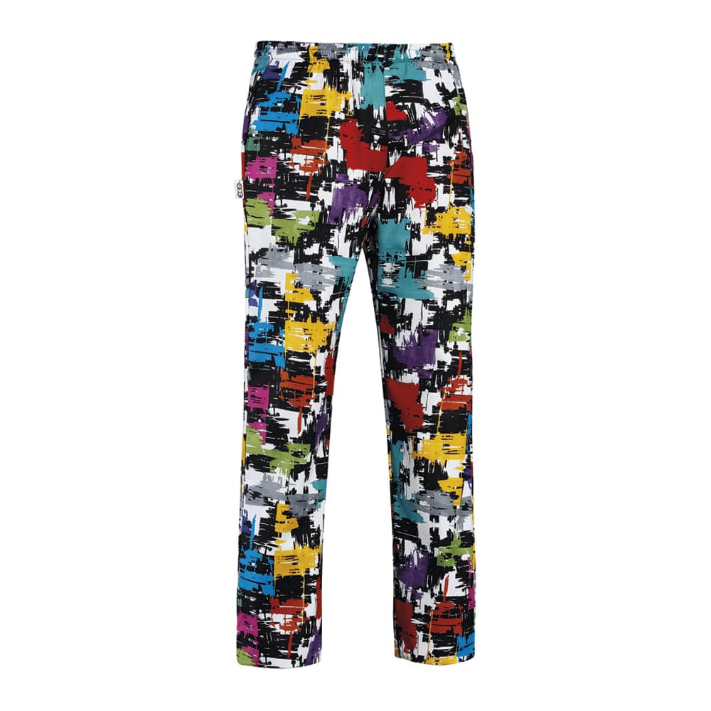 Pantaloni cucina Fantasia unisex cotone Egochef Coulisse 3502 - Westrose SRL - Abbigliamento da Lavoro Personalizzato