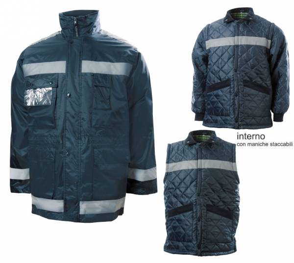 Parka Blue Tech Super Reflex ART180 - Westrose SRL - Abbigliamento da Lavoro Personalizzato