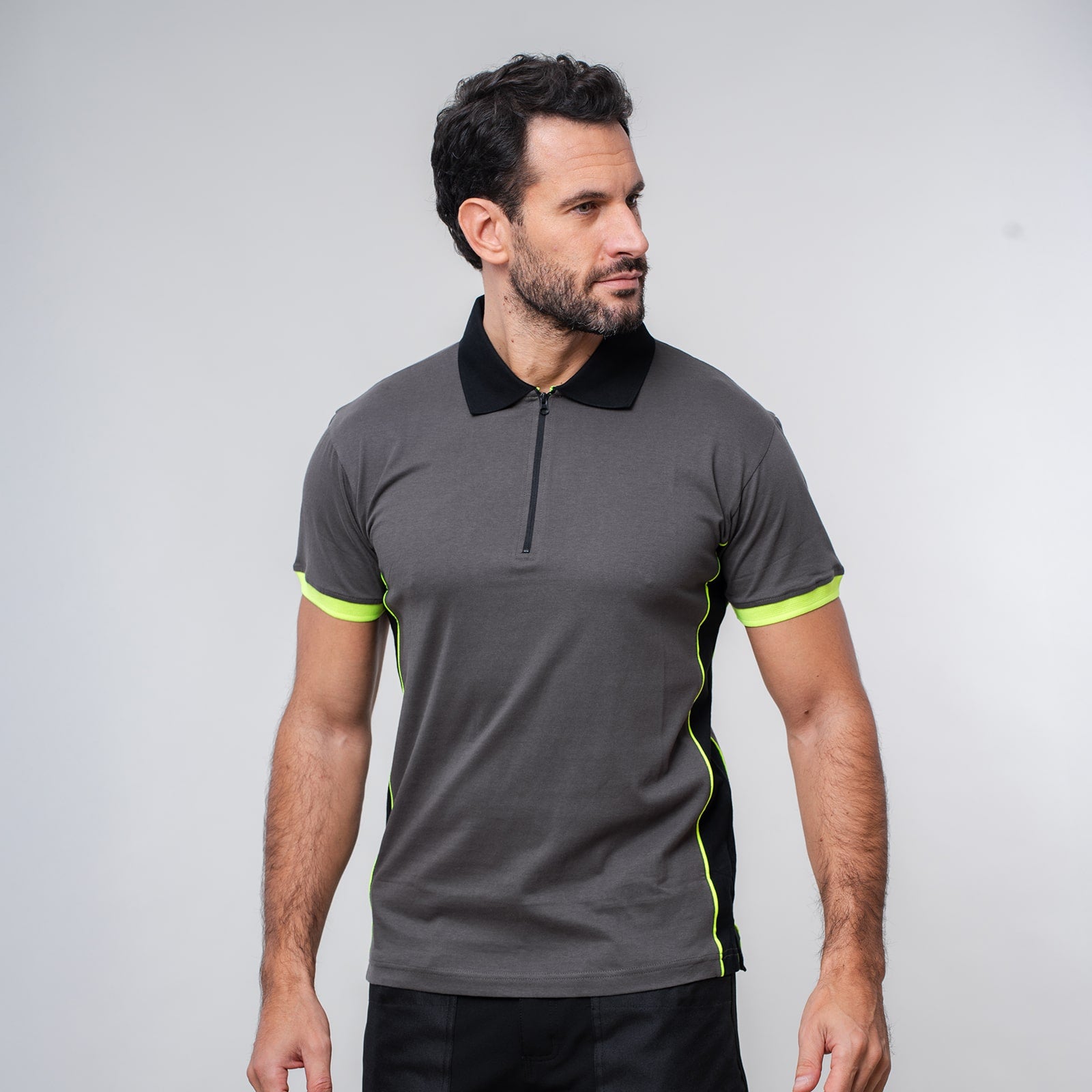 Polo in cotone con zip JRC Florida 165 gr