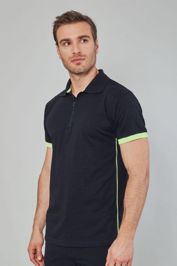 Polo in cotone con zip JRC Florida 165 gr - Westrose SRL - Abbigliamento da Lavoro Personalizzato