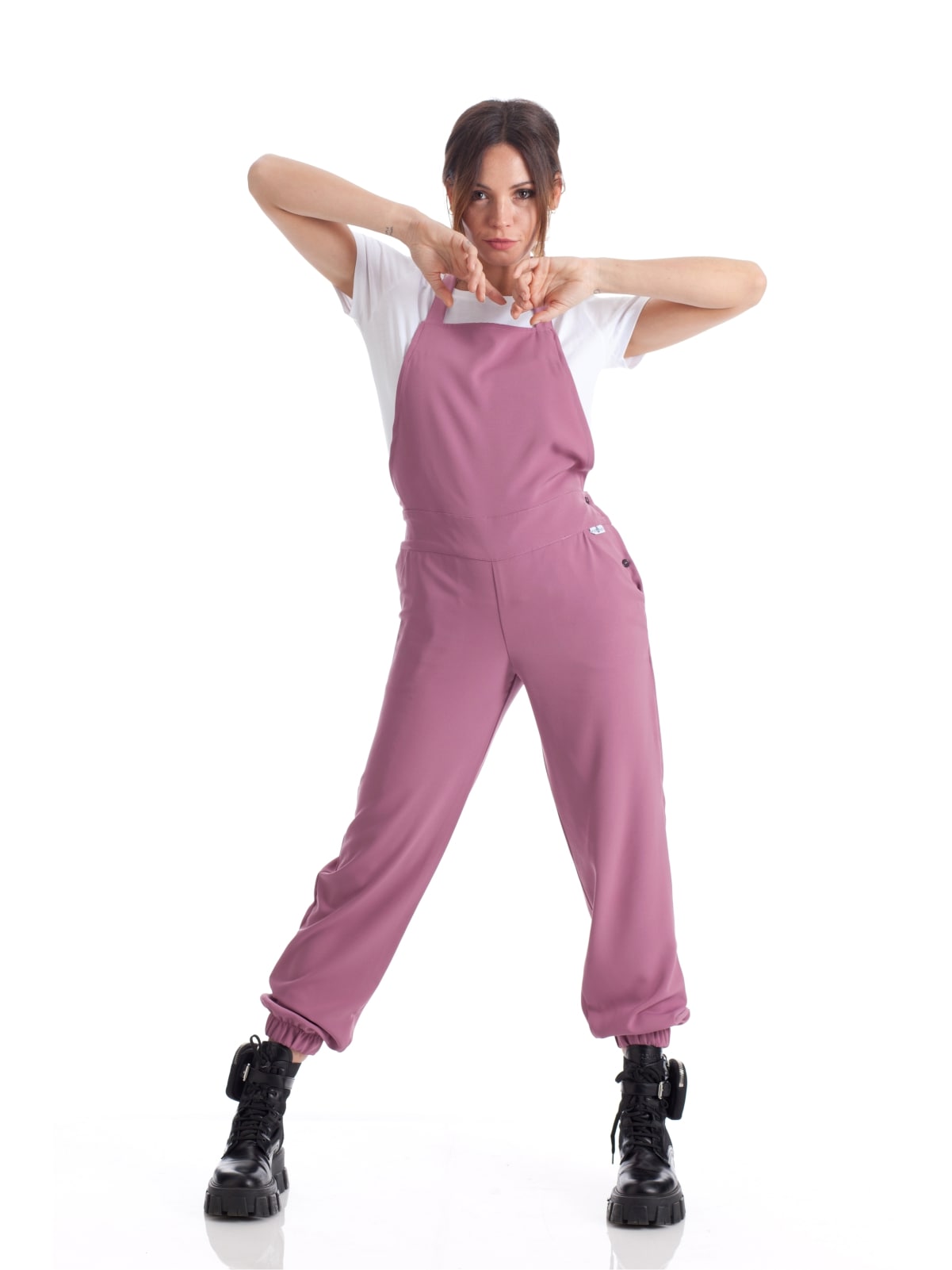Salopette rosa antideco Victoria - Westrose SRL - Abbigliamento da Lavoro Personalizzato