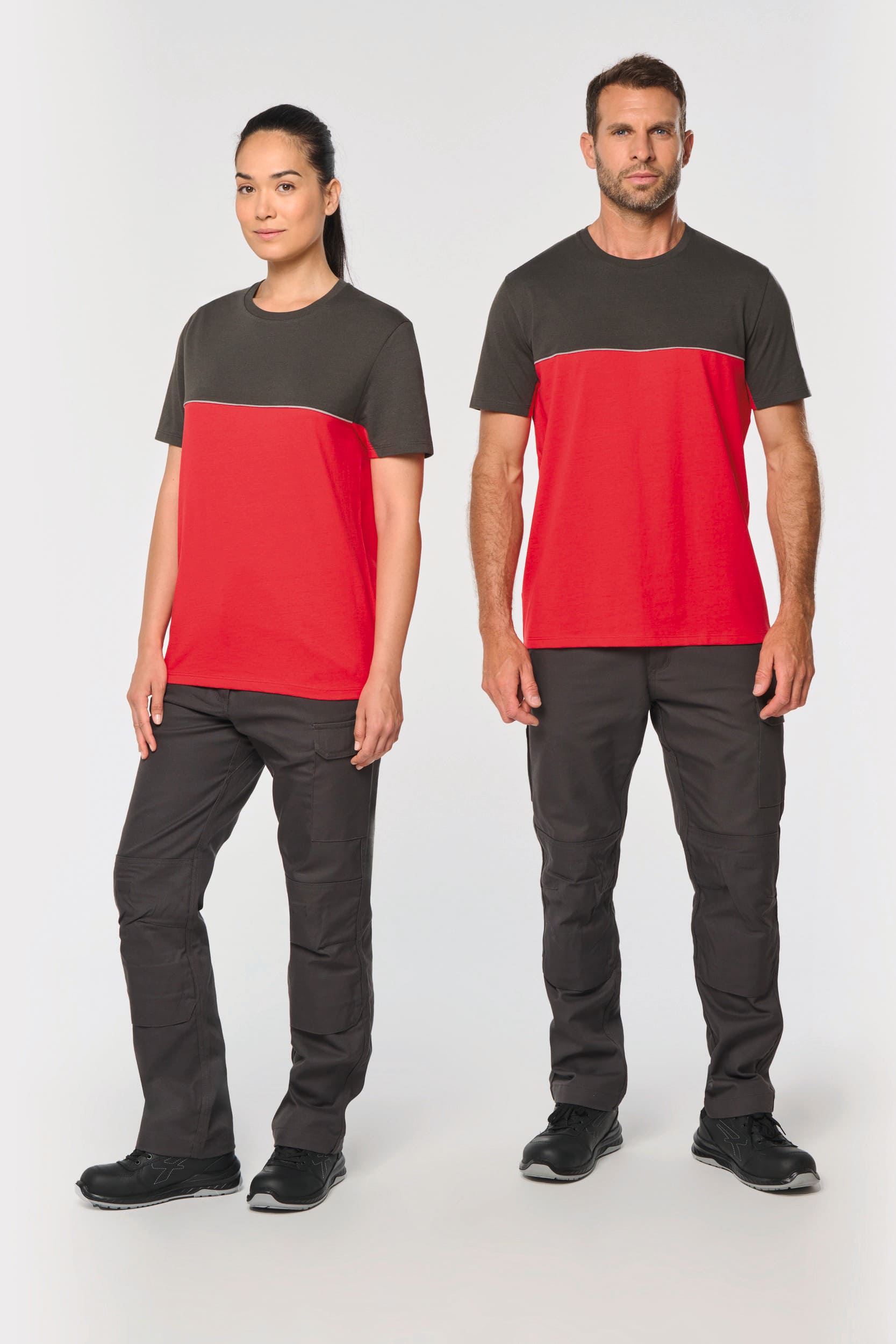 T-Shirt bicolore mistocotone 190 gr WK304