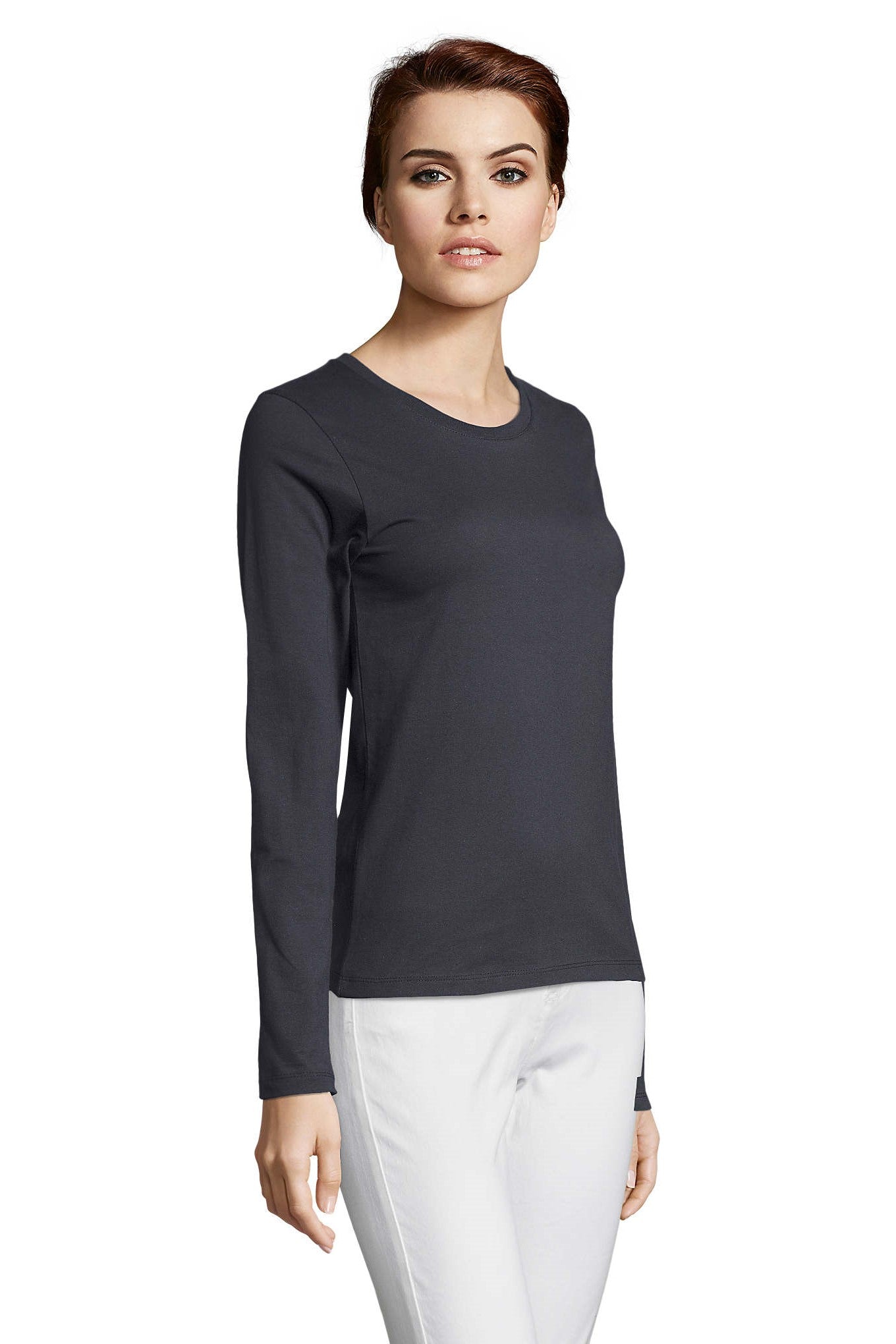 T-shirt donna cotone girocollo Imperial LSL 190 gr - Westrose SRL - Abbigliamento da Lavoro Personalizzato