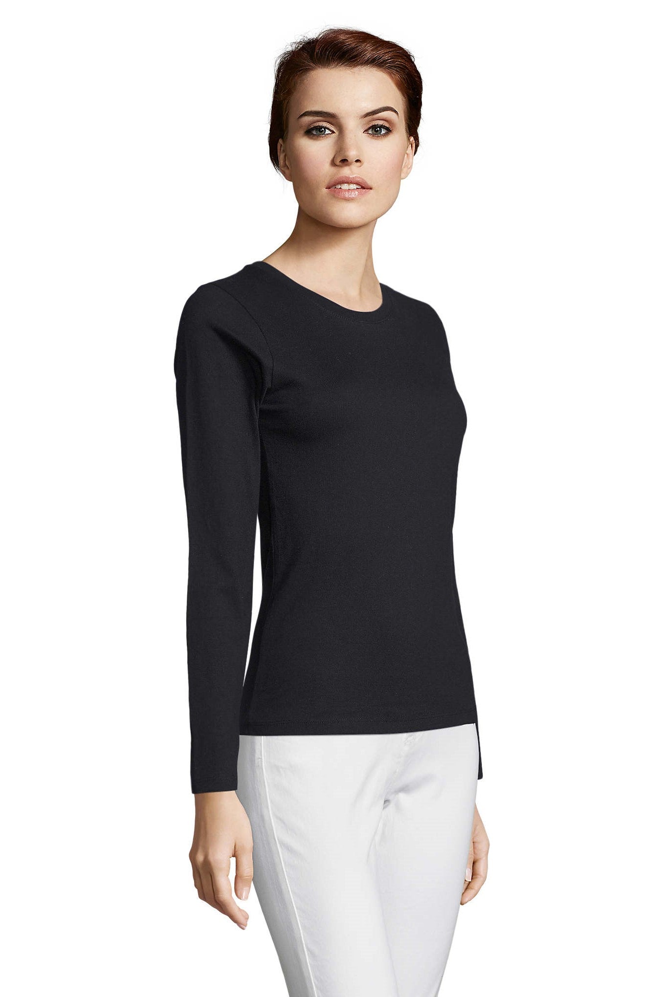 T-shirt donna cotone girocollo Imperial LSL 190 gr - Westrose SRL - Abbigliamento da Lavoro Personalizzato