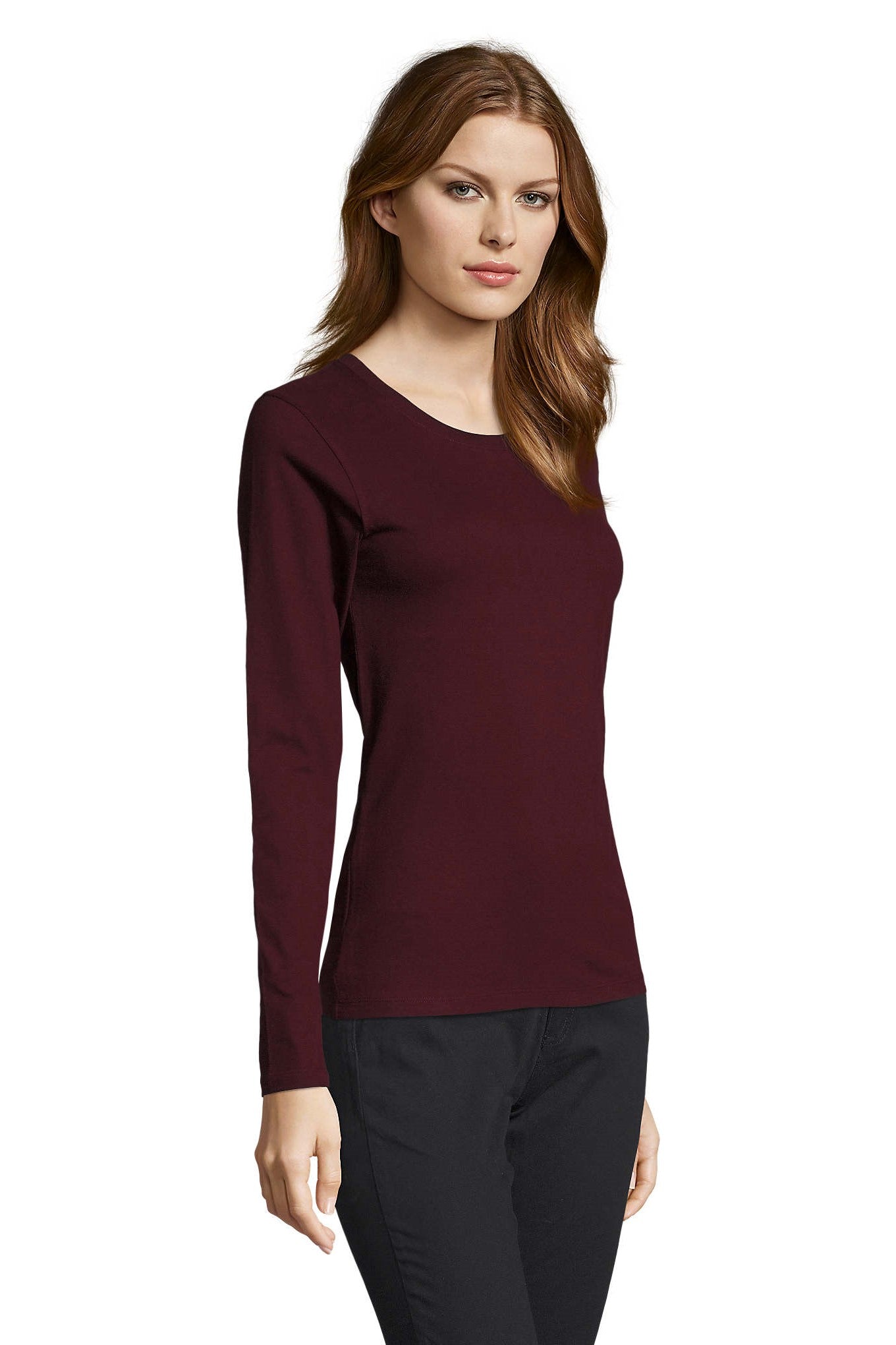 T-shirt donna cotone girocollo Imperial LSL 190 gr - Westrose SRL - Abbigliamento da Lavoro Personalizzato