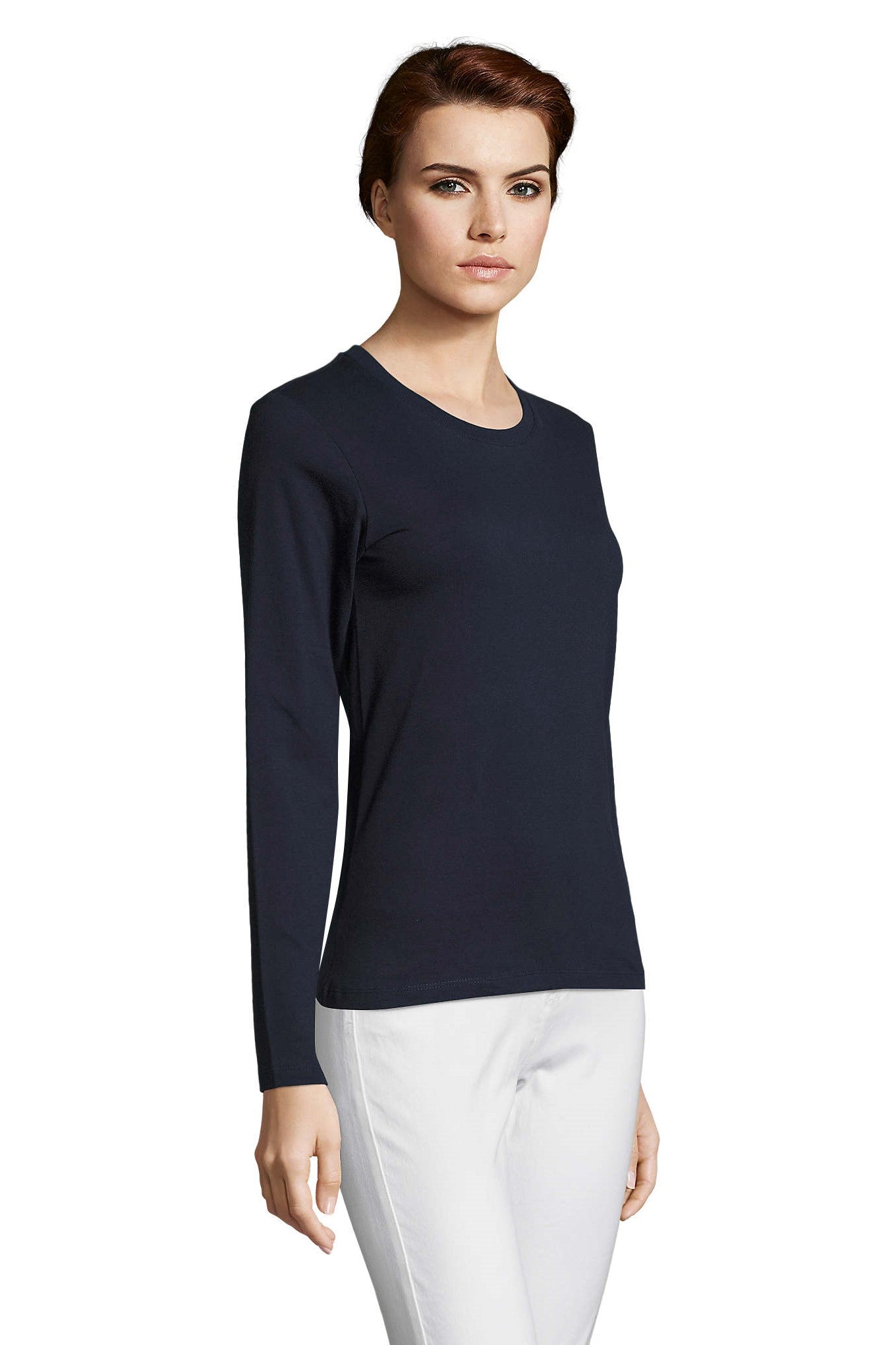 T-shirt donna cotone girocollo Imperial LSL 190 gr - Westrose SRL - Abbigliamento da Lavoro Personalizzato