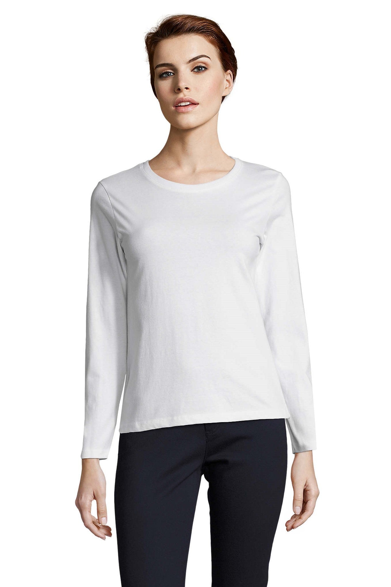 T-shirt donna cotone girocollo Imperial LSL 190 gr - Westrose SRL - Abbigliamento da Lavoro Personalizzato