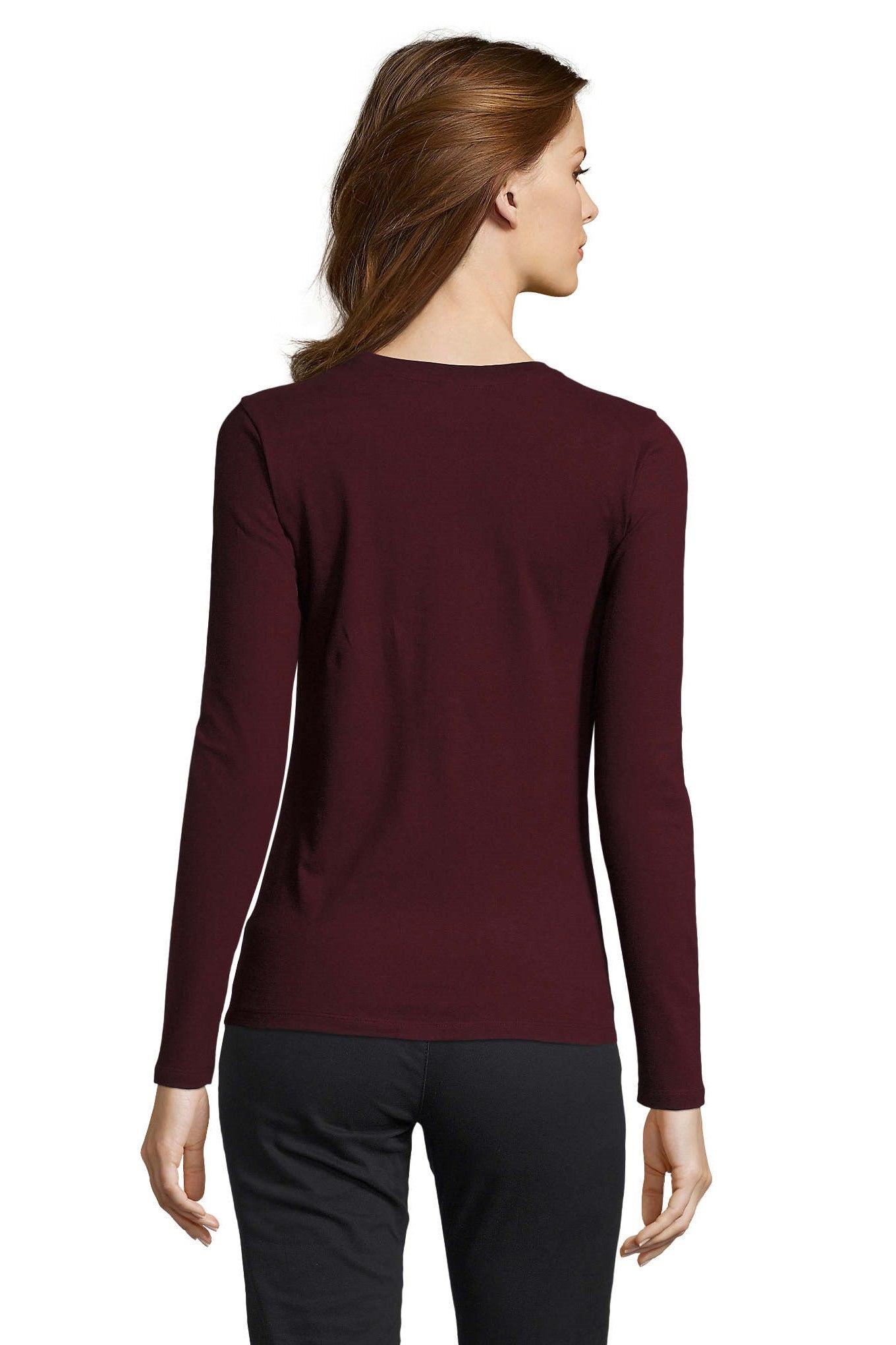 T-shirt donna cotone girocollo Imperial LSL 190 gr - Westrose SRL - Abbigliamento da Lavoro Personalizzato