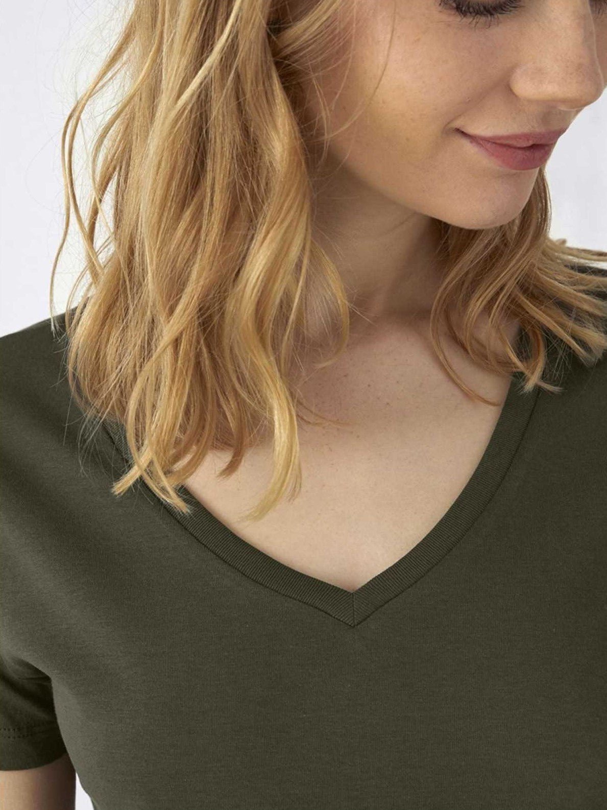 T-shirt donna cotone Inspire scollo a V 140 gr - Westrose SRL - Abbigliamento da Lavoro Personalizzato