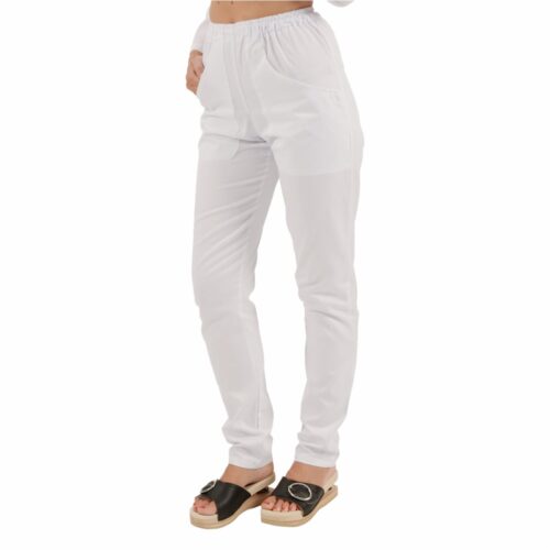londra-bianco-pantaloni-da-lavoro-cotone-parrucchiera-estetista