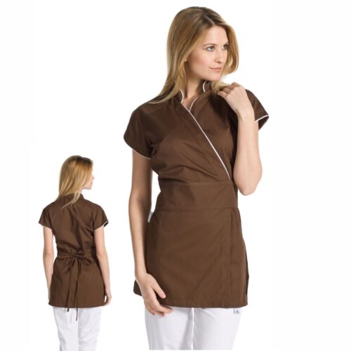 kimono estetista cioccolato Abbigliamento SPA centro benessere