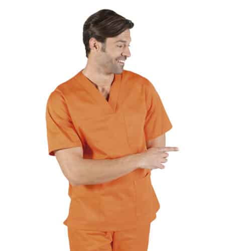 leonardo-casacca-arancione-medicale-unisex