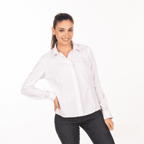 camicia-bianca-donna-ristorante-maniche-lunghe-vendita-online