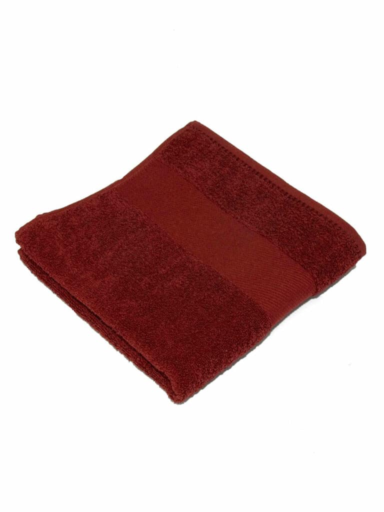 Telo bordeaux spugna di cotone 50x100 cm