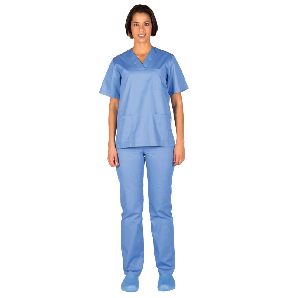 Completo divise infermieri azzurro