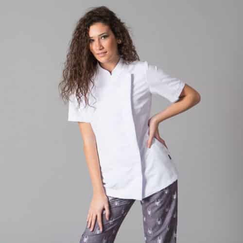 easy giacca cuoco bianca donna leggera