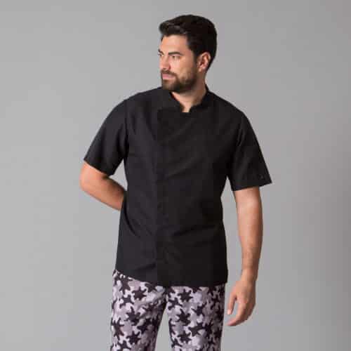 giacca cuoco slim fit maniche corte