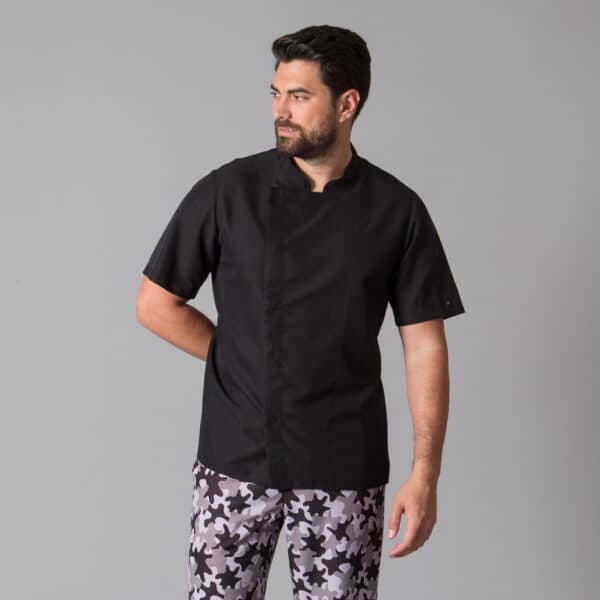 giacca cuoco slim fit maniche corte