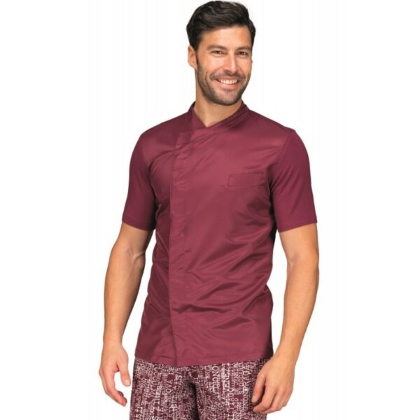 casacca-dentista-franklin-jersey-bordeaux-superdry-manica-corta-camici-dentisti-personalizzati